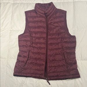 Women's Burgundy Quilted Vest